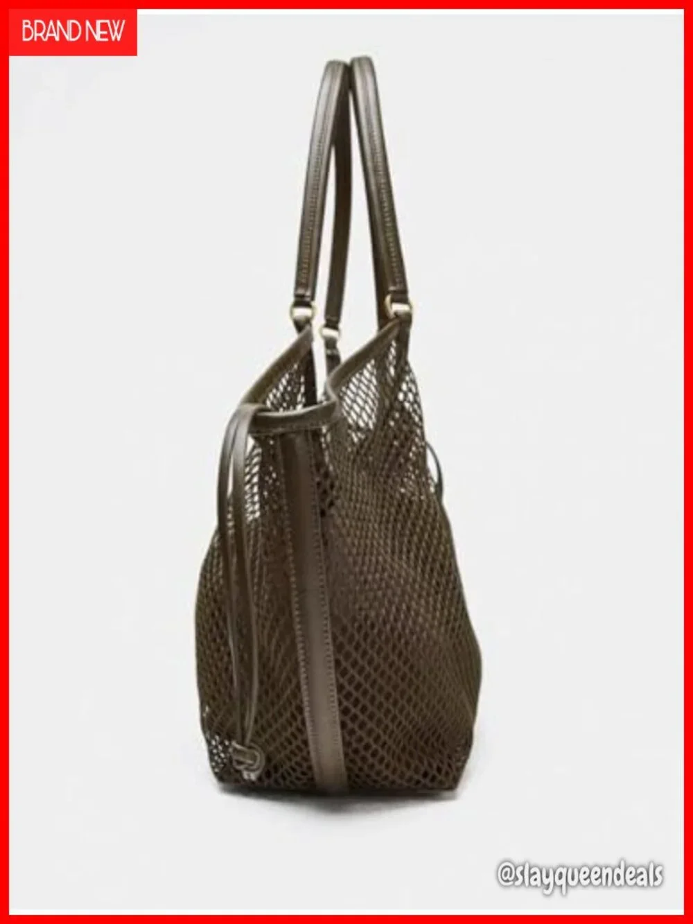 Large Mesh Hobo Bag for Women with Inner Pouch, Summer Beach Vacation Tote